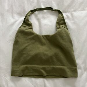 Green Auden Halter Top